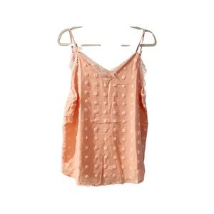 Lace Polka Dot Tank Top